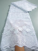 Kalume Latest 3D Embroidery Swiss Voile Lace In Switzerland 2024 Nigerian Cotton Lace Fabric With Stones For Prom Party F3720