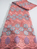 Kalume Latest 3D Embroidery Swiss Voile Lace In Switzerland 2024 Nigerian Cotton Lace Fabric With Stones For Prom Party F3720
