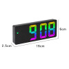 Led Mirror Digital Alarm Clock 12/24 Hours Adjustable Brightness Colorful Large Screen Desk Clocks Bedroom Desktop Decoration