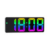 Led Mirror Digital Alarm Clock 12/24 Hours Adjustable Brightness Colorful Large Screen Desk Clocks Bedroom Desktop Decoration