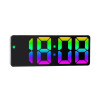 Acrylic Digital Alarm Clock Voice Control Colorful Font Night Mode Table Clock Snooze 12/24H Electronic LED Clocks