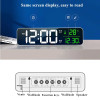 LED Digital Alarm Clock Temperature Date Display Snooze USB Desktop Strip Mirror LED Clocks for Living Room Decoration