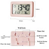 Mini Digital Clock Temperature and Humidity Portable Desk Clock Electronics Thermometer Hygrometer 12/24H Battery Powered