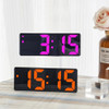 Colorful Led Electronic Alarm Clock 3 Levels Adjustable Brightness Time Date Temperature Display Large Screen Table Clocks
