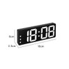 Colorful Led Electronic Alarm Clock 3 Levels Adjustable Brightness Time Date Temperature Display Large Screen Table Clocks