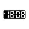 Colorful Led Electronic Alarm Clock 3 Levels Adjustable Brightness Time Date Temperature Display Large Screen Table Clocks