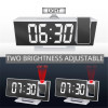 LED Digital Alarm Clock Projection Clock Projector Ceiling Clock with Time Temperature Display Backlight Snooze Clock for Home