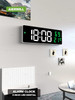 9“ Digital Wall Clock Large LED Screen Temperature Humidity Display Electronic Alarm Clock Home Decoration 12/24H Table Clock
