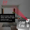 180° Rotation LED Digital Projection Alarm Clock USB Electronic Ceiling Projector Alarm Clock for Bedroom Bedside Desktop Clock