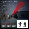180° Arm Projection Digital Alarm Clock Temperature Humidity Night Mode Snooze Table Clock 12/24H USB Projector LED Clock
