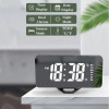 Mirror Digital Alarm Clock Auto Dimming Night Mode Table Clock Touch Snooze USB Output Charge Dual Alarm Electronic LED Clocks