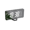 Mirror Digital Alarm Clock Auto Dimming Night Mode Table Clock Touch Snooze USB Output Charge Dual Alarm Electronic LED Clocks