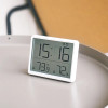 9.3x7.3x1.5cm Mini Alarm Clock Temperature Humidity Multifunction Magnetic Sucked Digital Clock Wall-mounted Electronic Clock