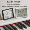 9.3x7.3x1.5cm Mini Alarm Clock Temperature Humidity Multifunction Magnetic Sucked Digital Clock Wall-mounted Electronic Clock