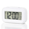 LED Digital Alarm Clock 12/24 Mode Electronic Digital Alarm Screen Desktop Clock Date Temperature Display with Night Lighting
