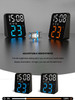Digital Alarm Clock for Bedrooms with Temperature Adjustable Brightness Voice Control three Alarm Wall Clock 12/24H