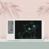 Digital Clock Rechargeable LCD Handwriting Tablet Drawing Board Electronic Writing Calendar Office Home Desk Decoration