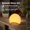 Wooden Sunrise Simulation Alarm Clock, Sound Machine Night Light, 26 Soothing Sounds for Sleeping, Dimmable Clock Free Shipping
