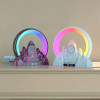 LED Digital Alarm Clock Bedside Desk With Bluetooth Speaker Ambient Light Wireless Charging Function Radio For Home Decorations