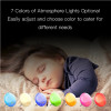 WiFi Smart Wake Up Light Workday Clock Sunrise/Sunset Simulation 4 Alarms Works with Alexa Google Home Tuya App Remote Control