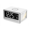 Three-in-One Wireless Charger Bedside Lamp LCD Display Time Temperature with Alarm Bedroom Small Night Lamp Alarm Clock