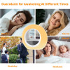 Wake Up Light Alarm Clock with Sunrise/Sunset Simulation FM Radio Night Light Natural Sounds Dual Alarm Sleep Aid Ideal for Gift