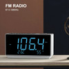 Dual Alarm Clock with FM Radio USB Charging Night Light Snooze Dimmer Control Bluetooth Speaker Temperature & Humidity Display
