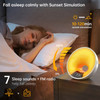 EDUP IN Tuya Sunrise Alarm Clock WiFi Smart Wake Up Clock APP Light Simulation Dual Alarm Adjustable Light Bluetooth FM Radio