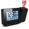 Fanju FJ3531 Projection Alarm Clock Digital Date Snooze Function Backlight Rotatable Wake Up Projector Multifunctional Led Clock