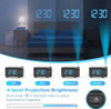 Digital Projection Alarm Clock Electronic Radio Alarm Clock Temperature Projection Time Bedroom Bedside Table Mute Clock