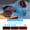 Loud Alarm Clock with Bed Shaker Vibrating Alarm Clock with Flash Light Brightness Adjustable Snooze Dual Alarm Setting USB