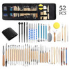 5-61Pcs Pottery Clay Sculpting Tools Pottery Carving Tool Kit With Carrying Case Bag For ceramics Supplies Polymer Sculpture Set