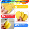 12/20Pcs/Pack Round Shape Ceramic Foam Throwing Water Absorbing Sponge Sculpture Pottery Tools Accessories Coloring Cleaning