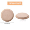 Round Pottery Tools Ceramic Plate Forming Mold 7.8x0.6 inch Tan Wooden Density Plate Printing Blank Stripping Mud Plate