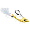 Fishing Lures Hard Metal Spinner Bait Spoon Lures Bass Swimbait Feather-Tail-Spinner Fishing Lures for Bass Trout Salmon