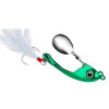 Fishing Lures Hard Metal Spinner Bait Spoon Lures Bass Swimbait Feather-Tail-Spinner Fishing Lures for Bass Trout Salmon