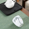 6 Pcs/set Chinese Style White Porcelain Porcelain Tea Cup Ceramic Teacup Tea Bowl ChaZhan Master Cup Personal Single Cup