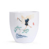 6 Pcs/set Chinese Style White Porcelain Porcelain Tea Cup Ceramic Teacup Tea Bowl ChaZhan Master Cup Personal Single Cup