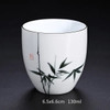 6 Pcs/set Chinese Style White Porcelain Porcelain Tea Cup Ceramic Teacup Tea Bowl ChaZhan Master Cup Personal Single Cup