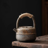 Japanese Ceramic Teapot Tea Set Retro Kung Fu Tea Set Household Handle Pot With Filter Teaware Kitchen Dining Bar Home Garden