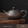 Retro Carving Purple Pottery Teapot Ceramic Household Kettle Pot Kung Fu Tea Set Pure Handmade Teapot Teapot for Tea Puer Tea