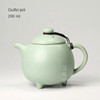 Azure Ru Ware Teapot High-End Authentic Gracked Glaze Little Pot of Vintage Pot Porcelain Kung Fu Kettle Tea Ceramic Teapot