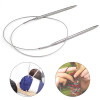 80cm 2.0-10 Mm Stainless Steel Circular Knitting Needles Crochet Needles For Knitting DIY Weaving Pins Needle Craft Tools