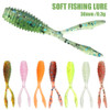 10pcs 36mm 0.3g Fluorescent Silicone for Ocean Sea Wobbler Fishing Tackle Artificial Bait Worm Lures Soft Fishing Lure