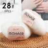 6pcs Soft Mohair Yarn Knitting Angora Yarn for DIY Knitting,Fluffy Lace Yarn For Crocheting,Knitting Sweater,Scarf,Shawl,25g/pcs