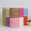 100G Raffia Yarn Kintting Paper Straw Yarn for Crocheting Hat Fancy Yarn Flower Packing Summer Fashion Handmade Material