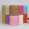 100G Raffia Yarn Kintting Paper Straw Yarn for Crocheting Hat Fancy Yarn Flower Packing Summer Fashion Handmade Material