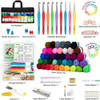 113Pcs Yarn Crochet Set Multi Size Crochet Craft Set For Ergonomics Ideal Beginner Set Blankets Weaving Tools Set
