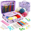 Hot Wool Crochet Hooks Set Beginner Handmade Crafts Knitting Crochet Hooks Needle Yarn Wools Storage Bag DIY Sewing Accessories