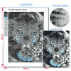 5D DIY Diamond Painting Animals Lion Koala Tiger Cross Stitch Kit Full Drill Round Embroidery Mosaic Art Picture of Rhinestones